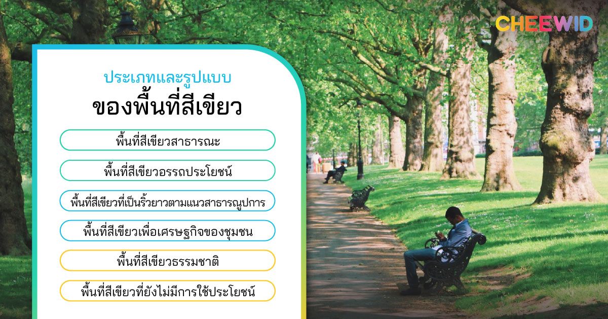 ประเภทและรูปแบบของพื้นที่สีเขียวที่ช่วยพัฒนาคุณภาพชีวิต