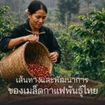 เส้นทางและพัฒนาการของเมล็ดกาแฟพันธุ์ไทย