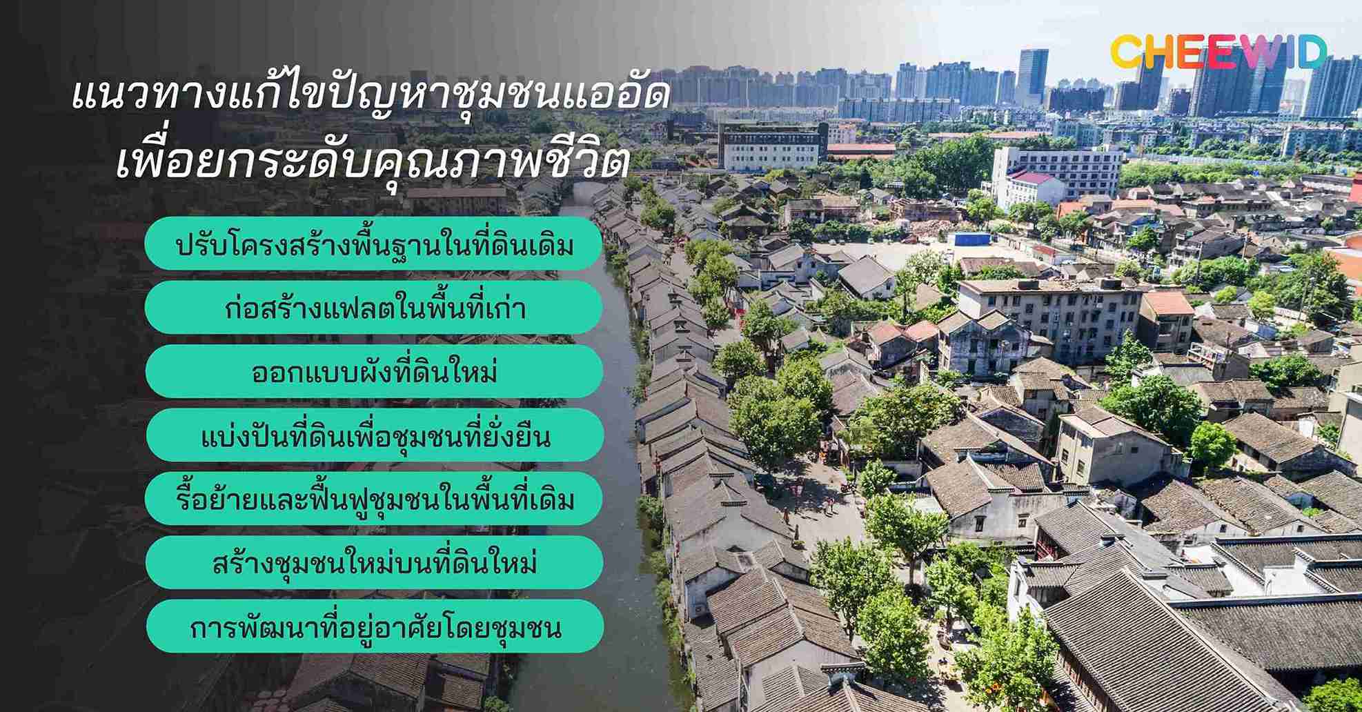 แนวทางแก้ไขปัญหาชุมชนแออัด เพื่อยกระดับคุณภาพชีวิต