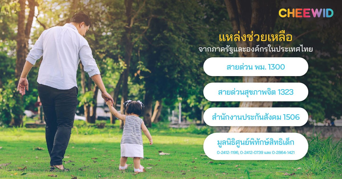 แหล่งช่วยเหลือจากภาครัฐและองค์กรในประเทศไทย