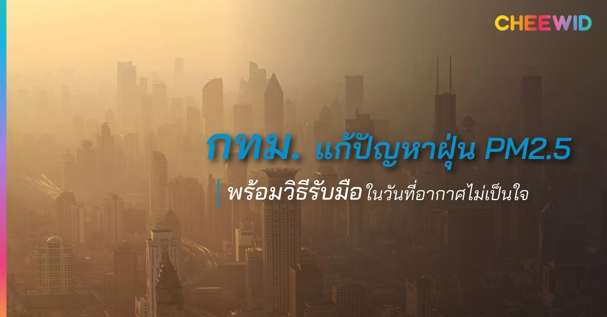 กทม. แก้ปัญหาฝุ่น PM2.5 พร้อมวิธีรับมือในวันที่อากาศไม่เป็นใจ